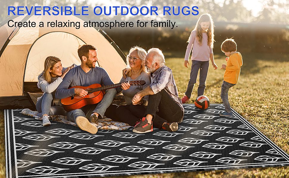 Pauwer Outdoor Rugs for Patios 6' x 9' Plastic Straw Rug Indoor Outdoor  Camping Rug Waterproof Lig - Matthews Auctioneers