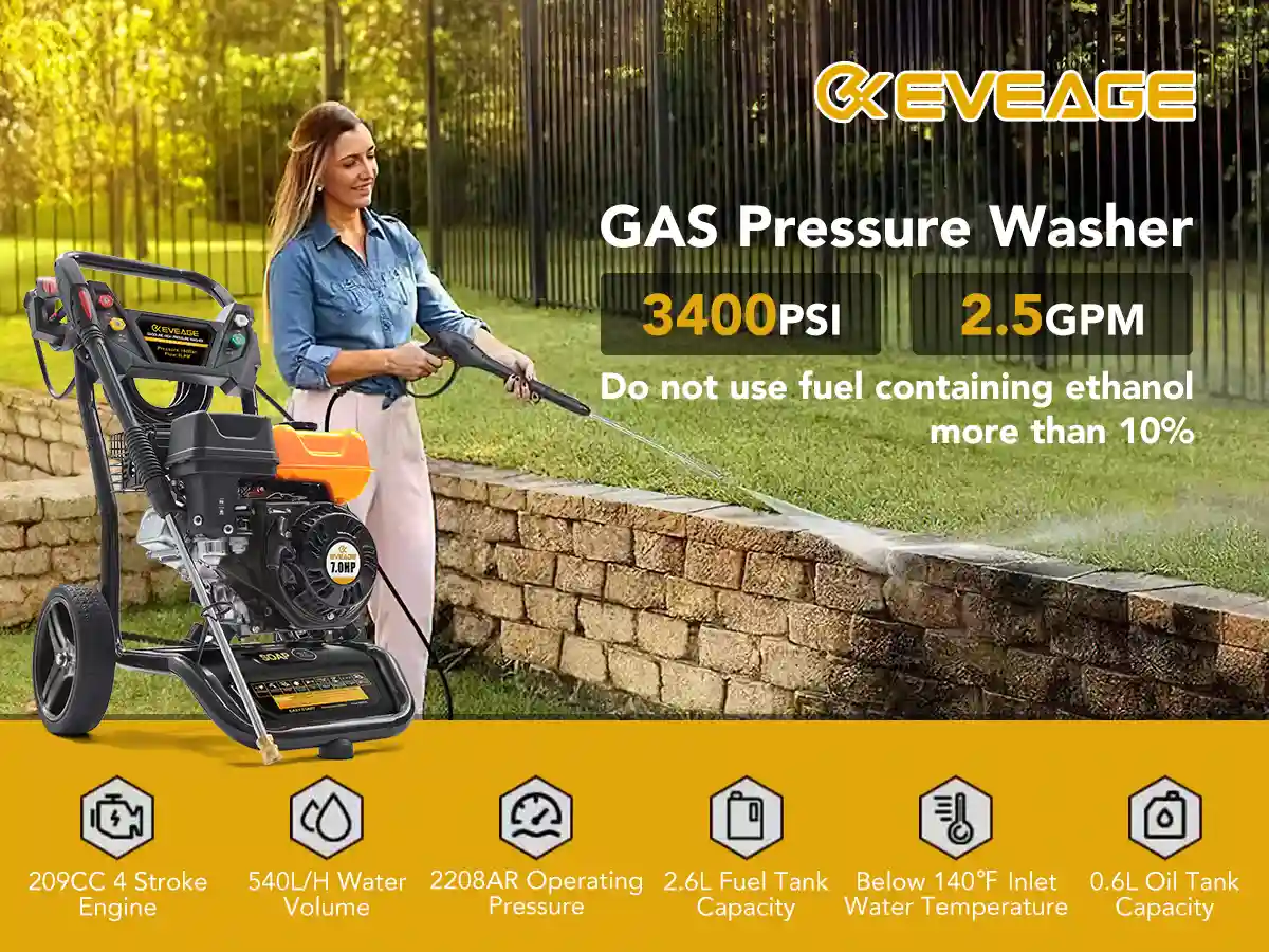 gas powered pressure washer